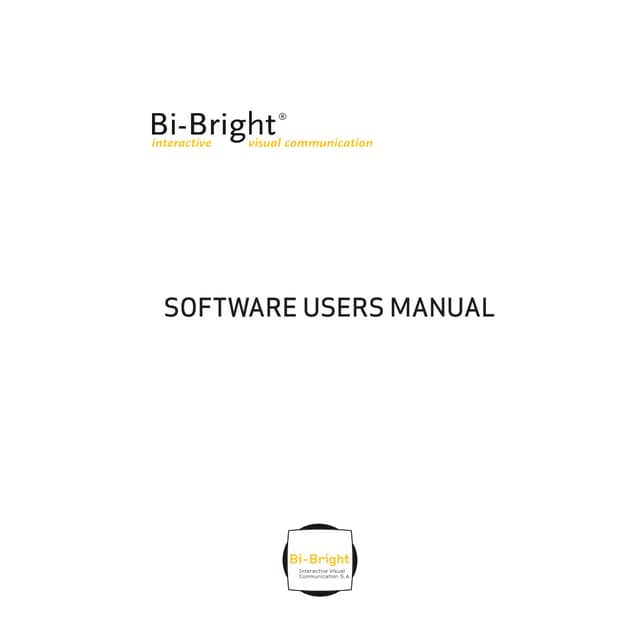 Software user manual