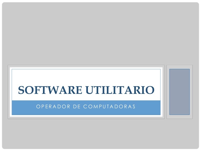 Software utilitario