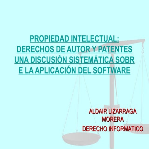 Software y derechos de autor | PPT