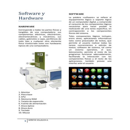 El hardware y el sofware | PPTX