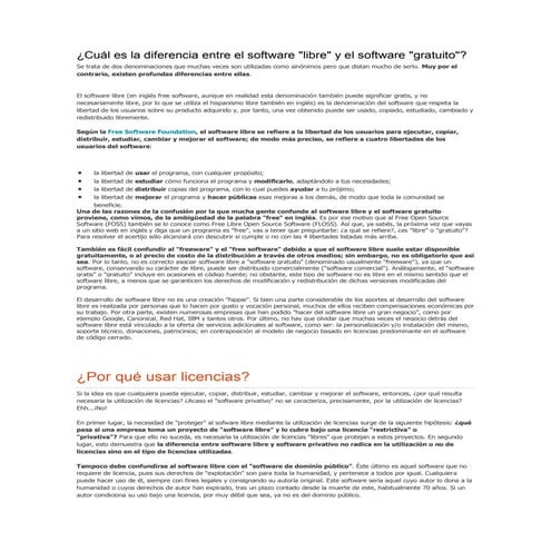 Sofware libre y gratuito
