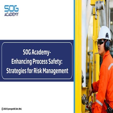SOG Academy- Enhancing Process Safety: Strategies for Risk Management | PDF