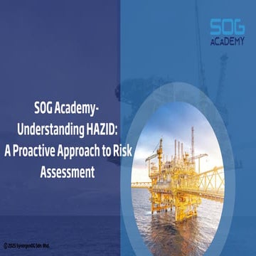 SOG Academy- Understanding HAZID: A Proactive Approach to Risk Assessment