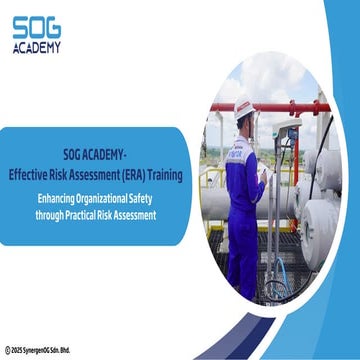 Quantitative Risk Assessment (QRA) Training by SOG Academy | PDF