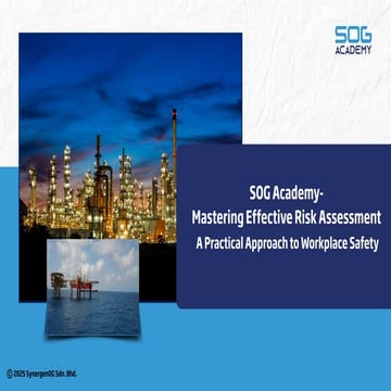 SOG Academy- Mastering Effective Risk Assessment A Practical Approach to Workplace Safety