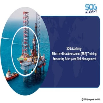 Quantitative Risk Assessment (QRA) Training by SOG Academy | PDF