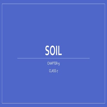 Soil  (NCERT CBSE)