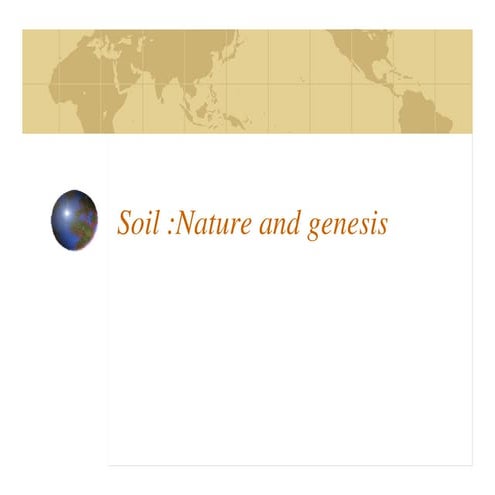 The variations are brought during soil profile formation by  different enviro...