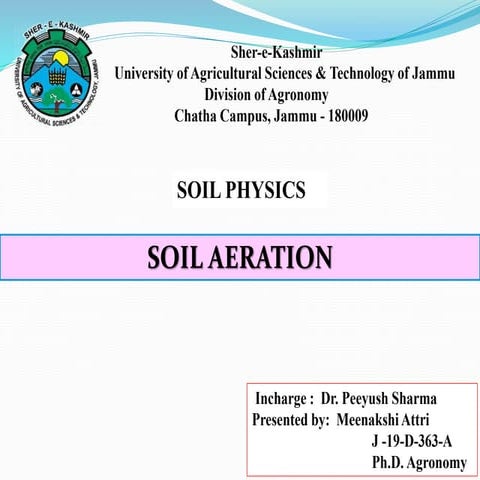 Soil aeration