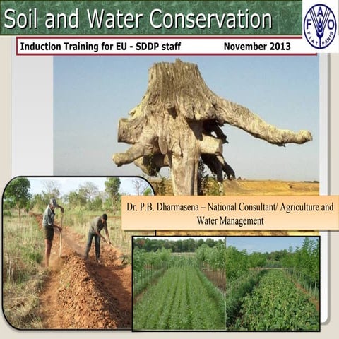 Soil and water conservation for Dry Zone of Sri Lanka