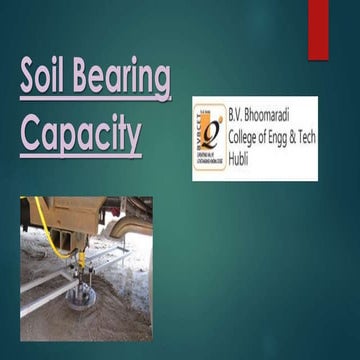Soil Bearing Capacity and Case study of Black Cotton Soil