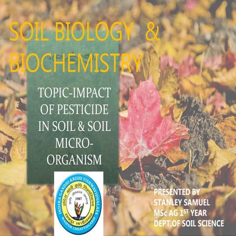 IMPACT OF PESTICIDE IN SOIL 