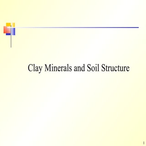 Soil clay minerals