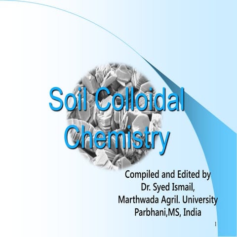 Soil colloidal chemistry