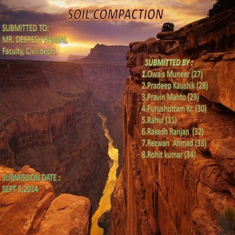 Soil compaction | PPTX