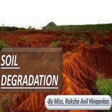 Soil degradation