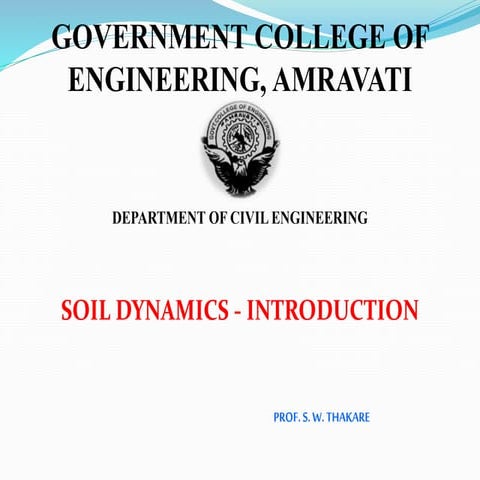 Soil dynamics introduction