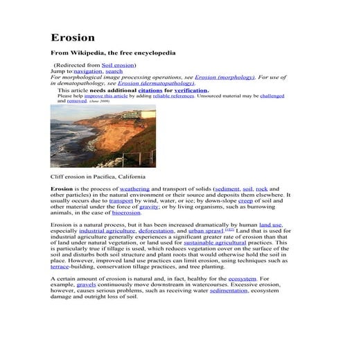 Soil Erosion