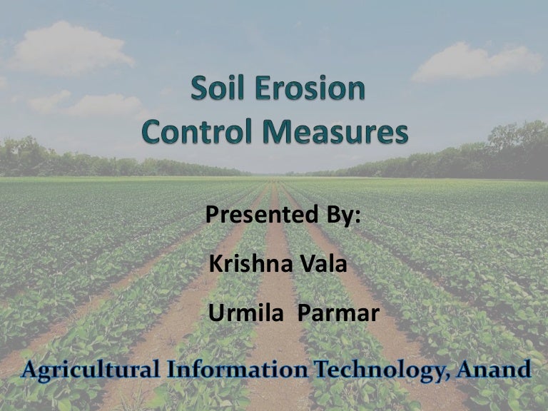 Soil Erosion Control Measures