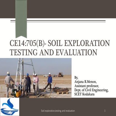 Technical Report Of Soil Investigation Nyc Soil exploration methods and soil investigation report | PPT