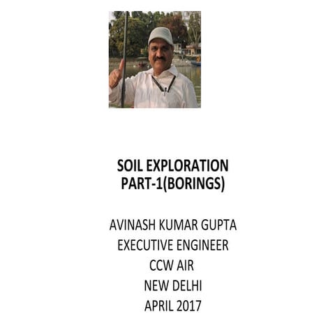Soil exploration part  i