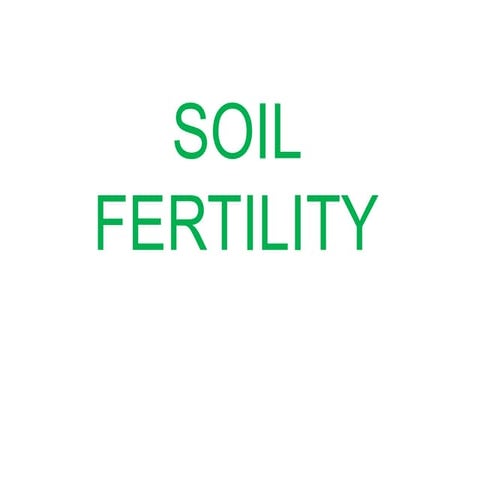 SOIL FERTILITY.pptx