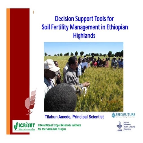 Soil fertility management in ethiopia :Decision Support Tools for Soil Fertil...