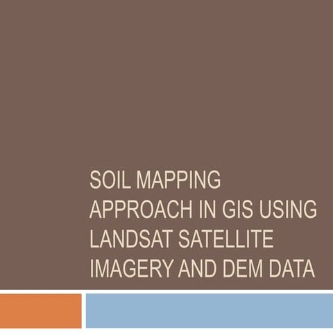 Soil mapping approach in gis