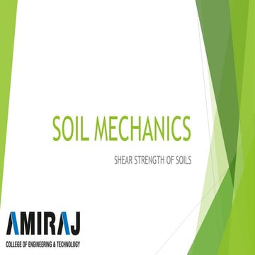 Soil mechanics PPT