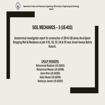 Soil Investigation Report