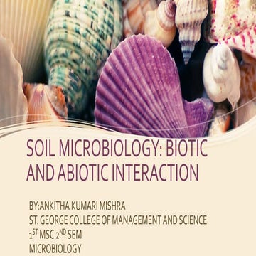Soil microbiology biotic and abiotic