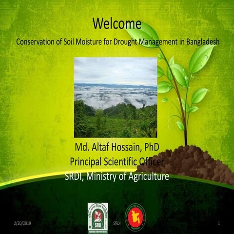 Soil moisture conservation for drought management in bd