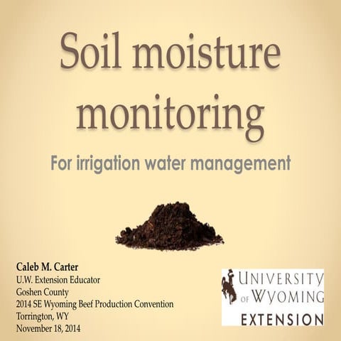 Soil Moisture Monitoring