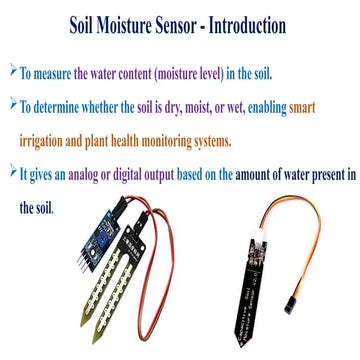 Soil Moisture Sensor_Pin configuration_detailed Explanation | PPTX