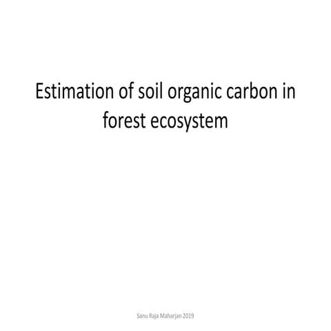 Determining Soil organic carbon by Walkley and Black method