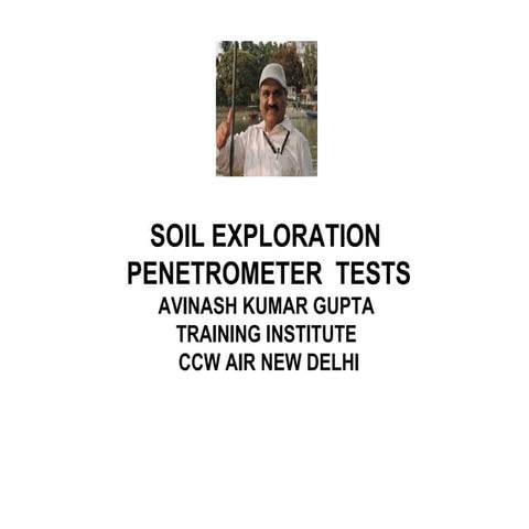 Soil penetration tests