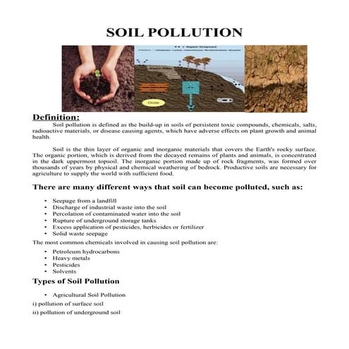Soil pollution