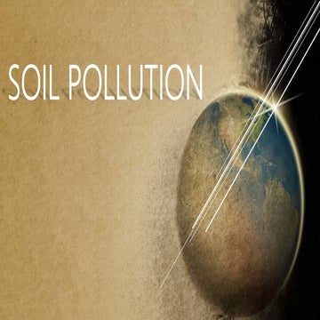 Soil pollution