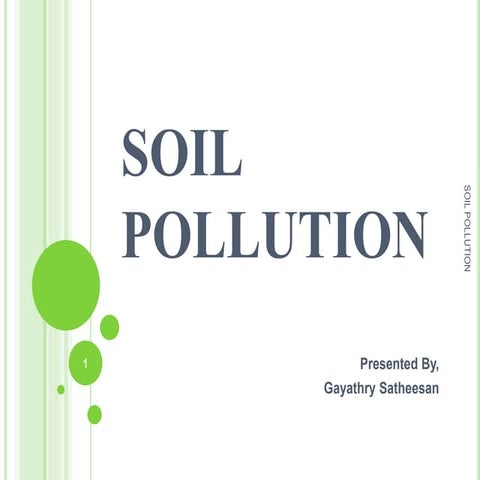 Soil pollution