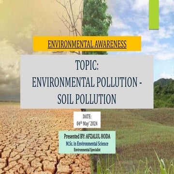 Environmental Topic : Soil Pollution by Afzalul Hoda.pptx