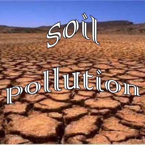Soil pollution seminar 1