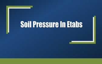 Soil pressure in etabs