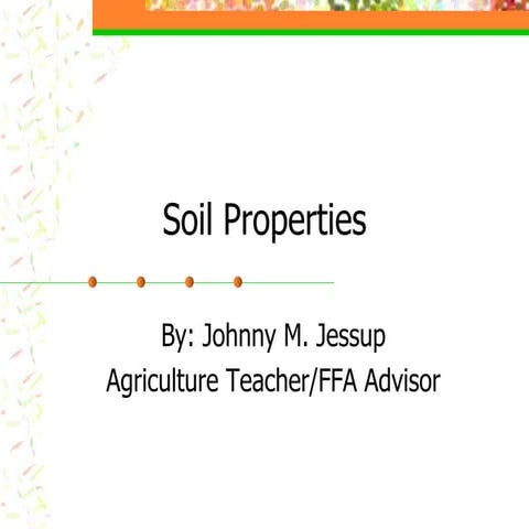 Soil properties