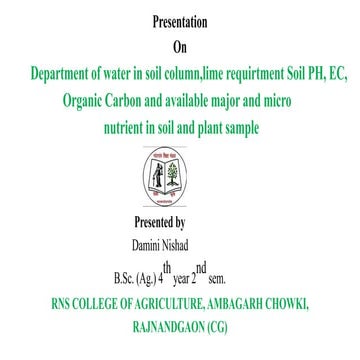 Soil science damini
