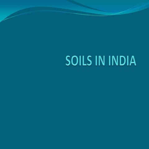 Soils in india