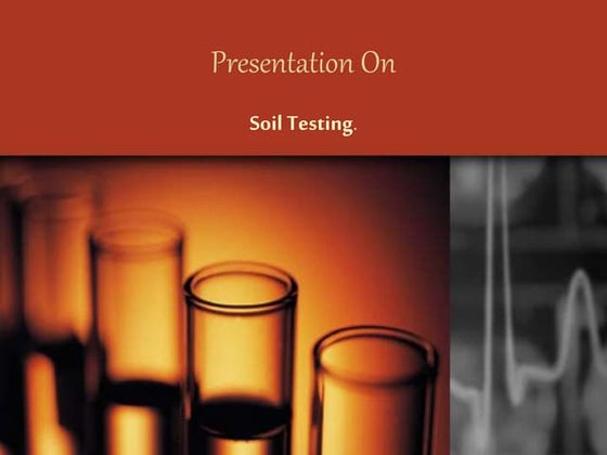soil sampling | PPTX | Agriculture | Industries