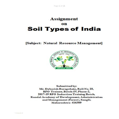 Soil types of india