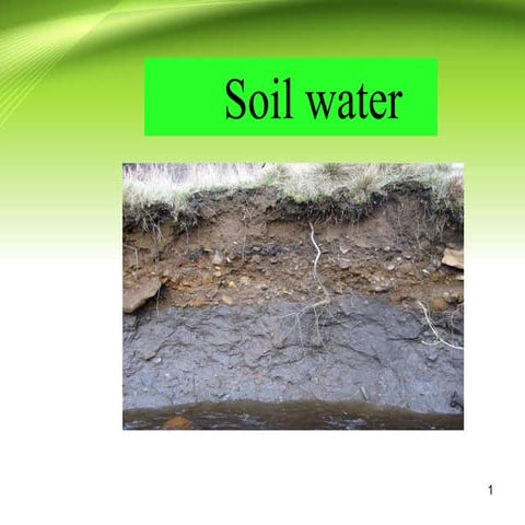 Soil water