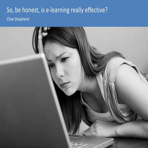 So is e learning effective