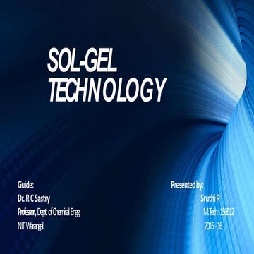 Sol- Gel Technology